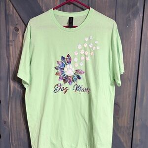 Gildan Light Green Dog Mom Short Sleeve Tee